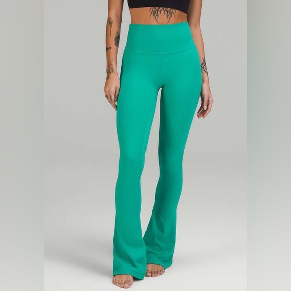 NWOT Lululemon Align High-Rise Mini-Flared Pant 32" Maldives Green - Picture 2 of 5